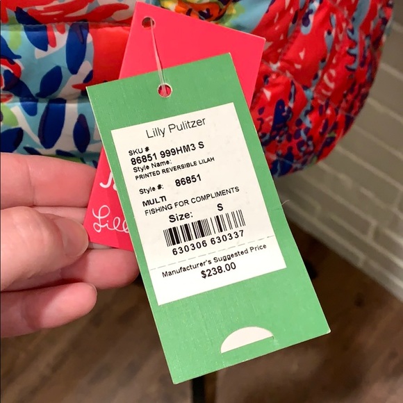 Lilly Pulitzer Lilah Printed Reversible Jacket NWT - Picture 3 of 10